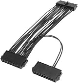 Mugetech 24-Pin Dual PSU Power Supply Extension Cable ATX Motherboard 30cm view 2