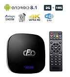 Linkplus A95XF1 Android 8.1 Smart TV Box, Amlogic S905W Quad-core Cortex-A53 2GB RAM/16GB ROM Mali-450 GPU WiFi 2.4GHz Ethernet HDMI 4K Full HD H.265 Media Player, OTT TV Box with USB