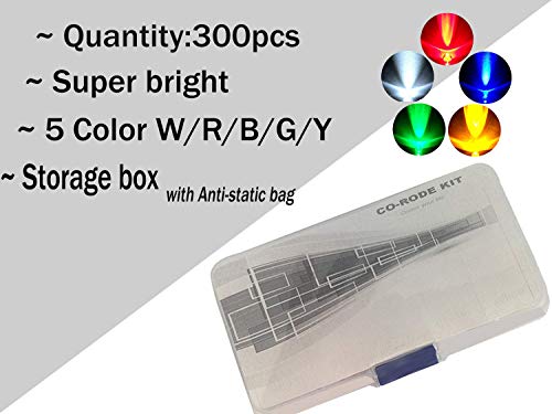 2 Lights+Emitting+Assortment+Arduino+300+Pack