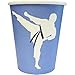 Blue Orchards Karate Party Supplies Packs (100 Pieces for 16 Guests) - Karate Birthday Decorations, Plates and Napkins, Taekwondo Party for Kids Birthday, Martial Arts Party