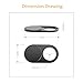 Webcam Cover Slide Metal Magnet Web Camera Cover for Laptop Macbook Pro PC Tablet Cellphone for Protecting Your Privacy Strong Adhesive 3 packs (black)