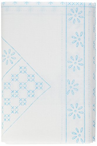 Jack Dempsey Stamped White Lap Quilt Top 38"X58"-Patchwork Hearts