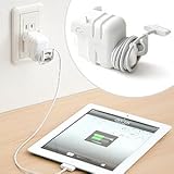 サンワダイレクト iPadケーブルホルダー ホワイト 200-CA020W