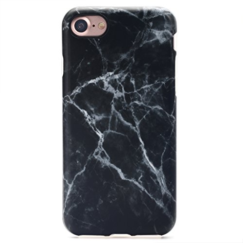 GOLINK iPhone 7 Case/iPhone 8 Case, Slim-Fit Anti-Scratch Shock Proof Anti-Finger Print Flexible TPU Gel Case For iPhone 7/iPhone 8 - Black Marble III