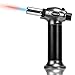 JamBer Chef Blow Torch Culinary Butane Torch Refillable Cooking Torch Kitchen Handheld Torch with Safety Lock&Adjustable Flame Lighter for Crème Brulee,Camping,Searing,Soldering,Grey,Gas Not Included