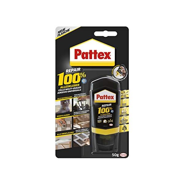 Pattex Repair 100% Alleskleber, starker Kleber für den Innen- und Außenbereich, Klebstoff zur Reparatur für verschiedene…