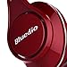Bluedio U (UFO) PPS 8 Drivers High-End Bluetooth headphones Revolution/3D Sound Effect/Aluminum alloy build/Hi-Fi Rank wireless&wired Over-Ear headsets with carrying hard case Gift-package (Red)