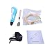 Kuman 3D Printing Pen With LCD Screen for 3D Doodler Drawing Printer Pen, 3 x 1.75mm ABS Filament Included 100B (Newest Version 3D Printing Pen With LCD)