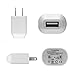 Podofo US Plug USB Power Charger AC Adapter for Amazon Kindle 3 4 5, Amazon Kindle Paperwhite 2 3 (White)