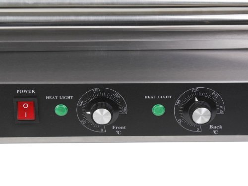 LOMIC Commercial 30 Hot Dog 11 Roller Grill Cooker Machine W/ cover CE New