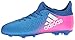 adidas Girl's X 16.3 FG J Skate Shoe, Blue/Running White, 12 M US Little Kid
