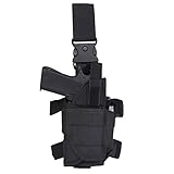 Tactical Leg Holster - Adjustable Pistol Hand Gun Drop Leg Thigh Holster Harness W/ Magazine Pouch Right Handed(Black Right Leg Holster)