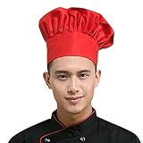 Wffo Chef Hat, Adjustable Elastic Baker Kitchen