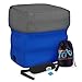 WANDERING TOT Inflatable Foot Rest for Air Travel - Toddler Travel Accessories - Adjustable Height Cushions - Bonus Eye Mask, Ear Plugs & Carrying Bag Travel Accessories for Kids & Adults