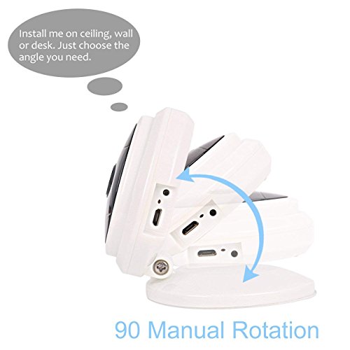 Security Camera, Night Vision 720P HD Home WiFi Wireless Security Surveillance Camera System with Motion Email Alert/Remote Monitoring and Two Way Audio