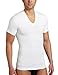 2(X)IST mens Shapewear Form V-neck T-shirt undershirts, White, Medium US