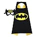 MIJOYEE Superhero Dress Up Costumes for Kids (5Pcs)Cartoon Satin Cape Dress Up Costume With Felt Mask For Boys