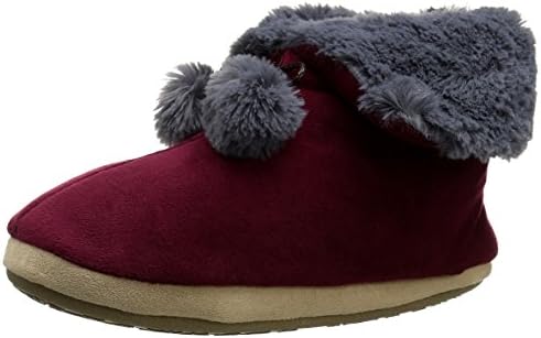 Cuddl Duds Women's Snuggle Cuddle Boot, Wine, Large/9/10 M US