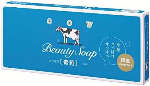 COW BRAND Soap Blue Box 85g6pieces