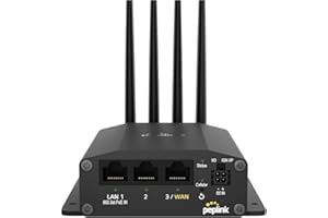 Peplink MAX BR1 Mini 5G Cellular Router, 3 Ethernet LAN Ports, Dual SIM with eSIM, VPN Capable - No WiFi - Sold by CompuPort 