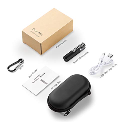 Bluetooth Lavalier Microphone,ZealSound SmartMic Wireless Lapel Smart