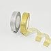 Organza Ribbon,KAKOO 2 Pack 25 Yard 20mm Wide Glitter Trimmings Decorative Ribbons for Gift Wrapping (B-Gold&Silver)