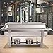 Giantex 2 Packs Chafing Dish 9 Quart Chafer Dishes Buffet Set Stainless Steel Rectangular Chafing Dish Set with Half Size Pan