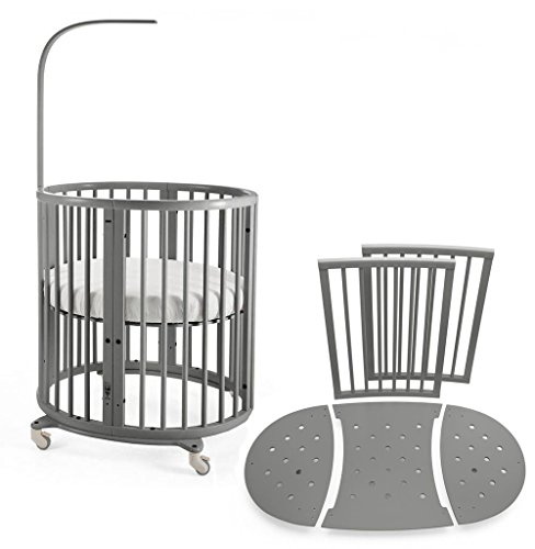 Stokke Sleepi Mini Bundle with Mattress and Bed Extension - Storm Grey
