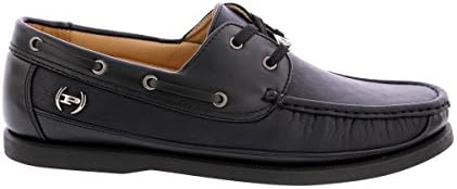 Phat Classic - Men's Dapper Emboss Boat Shoe - Black