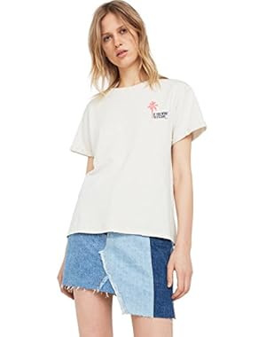 Mango Women's Printed Cotton T-Shirt