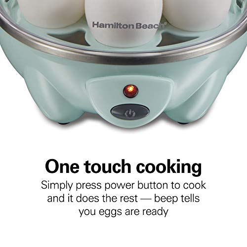 Hamilton Beach 3in1 Electric Egg Cooker for Hard Boiled Eggs, Poacher