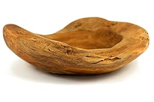 Exclusive Burl Wood Teak XL Bowl Diameter Approx. 30 cm Exclusive Burl Wood Teak XL Bowl Diameter Approx. 30 cm