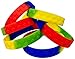 Eventitems 48 Pack Silicone Bracelets for Kids - Kids Birthday Party Wristbands - Kids Size