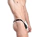 Binmer(TM)Sexy Half Thong Bulge Pouch Underwear Men One Side Jockstrap Briefs Bikini (Black)