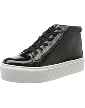 Women's Janette High Top Lace up Platform Patent Fashion Sneaker