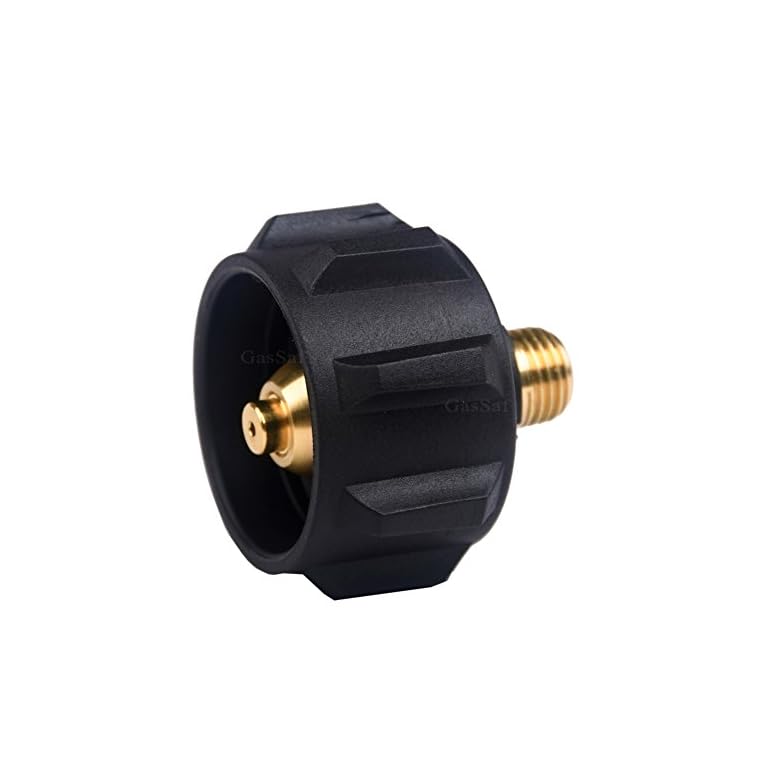 GasSaf QCC1 Propane Adapter Gas Regulator Valve Fitting with Nut and 1/