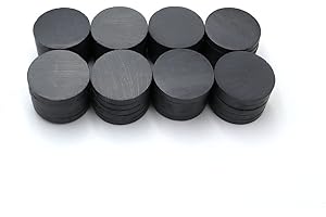 AOMAG Ceramic Industrial Magnets - Bulk Lot of 40 Pcs Refrigerator Magnets - Tiny Round Disc Fridge Magnets - 1.26 Inch (32mm) - Magnets for Crafts, Science, Hobbies, Bottlecaps