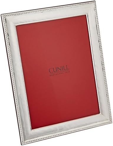 Cunill Silver Bead and Hammered 8x10 Sterling Silver Picture Frame
