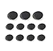 Funcoo 11 pcs Metal Blazer Button Vintage Antique Suits Button Set for Blazer, Suits, Sport Coats, Uniform, Jacket (Black+Silver)