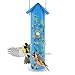 Kingsyard Bird Feeders for Outside Hanging Metal Tube Bird Feeder with 6 Bird Feeding Station 1lb Bird Seed Capacity for Oriole Finch Cardinal NOT Squirrel Proof