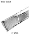 Exact Design Sand Flea Rake, Anodized Aluminum Removable 58” Long Handle, 16-Inches Wide Basket, Sharp Teeth, Curved Handle Design