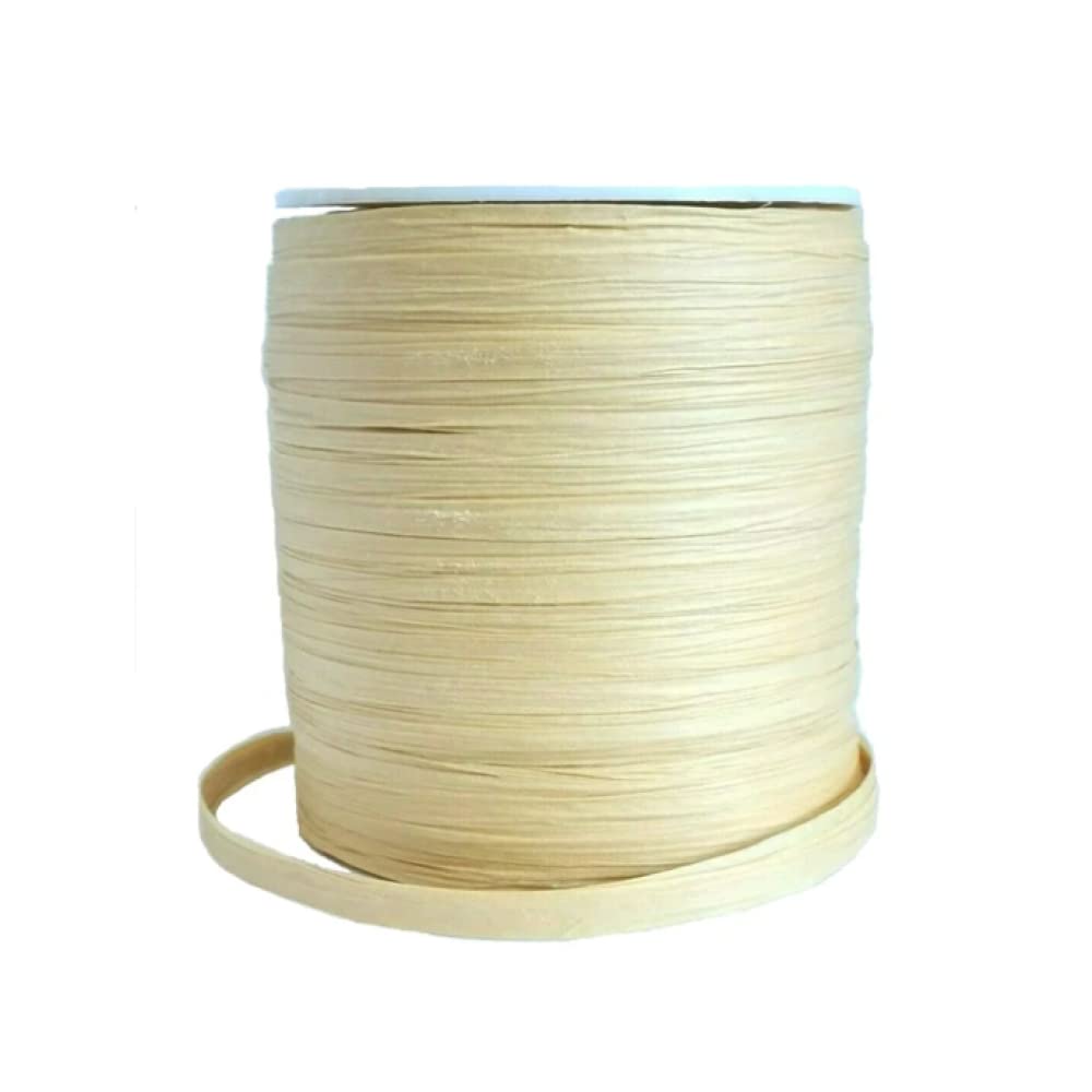Trucraft - Raffia Paper Ribbon - 7mm Wide x 90 Metre Roll - Natural