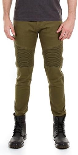 Royal Blue Apparel Men's Moto Stretch Twill Pants (Olive - 36W, 30L)