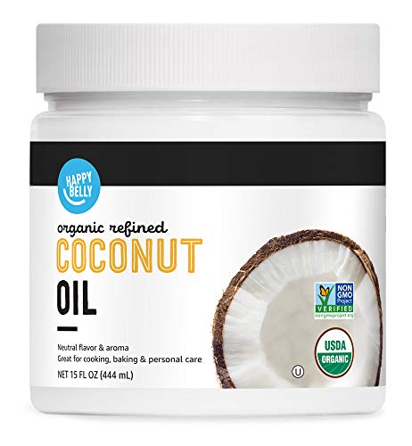AMAZON BRAND – HAPPY BELLY ORGANIC REFINED COCONUT...