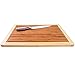 Best Home Kitchen Bamboo Cutting Board For Fish, Chicken, Cheeses, Vegetables and Meats. Unique Easy Measuring All Natural Eco Friendly and Antibacterial Wood Chopping Board by Culinary Corner
