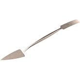 Bon Trowel and Square Tool &ndash; 1" Forged Steel Blade with Trowel and Square Ends for Detail Work &ndash; 8 3/4" Long Hand Tool for Masonry, Stucco, and Decorative Finishing