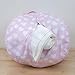 Stuffed Animal Storage Bean Bag Chair - Premium Seat - Easy Solution for Extra Toys/Blankets/Covers/Towels/Clothes (Medium, Pink)