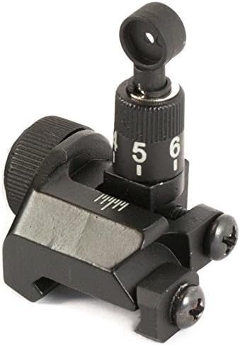 Into the Wild Low Profile Flip-up Adjustable Rear Iron Sight for hunting