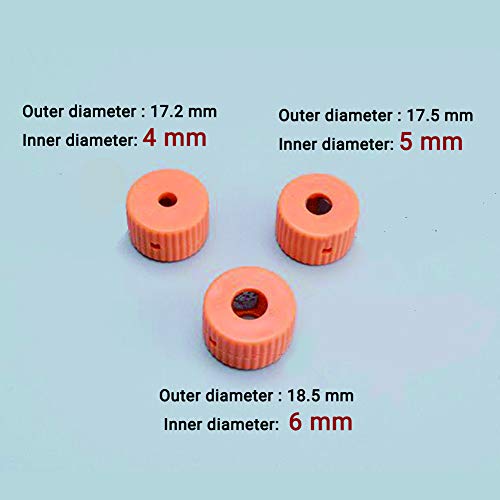 Bit Magnetizer and Demagnetizer Ring, Mini Screwdriver Bit Drive Holder for Magnetic Driver Bitsï¼ŒPlastic Screwdriver Magnetization Ring Pick-up Toolï¼Œ10PCS-4MM