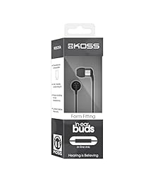 KOSS keb25i Ear Bud con micrófono Negro